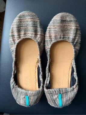 NWOB Tieks Multicolor Metallic Flats